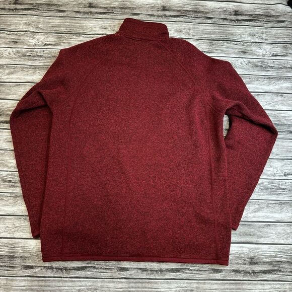 Patagonia Men's Better Sweater Fleece Jacket M Med Medium Dark Red Marl Zipper - Picture 2 of 11